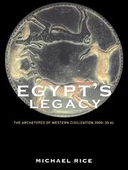 Egypt's Legacy: The Archetypes of Western Civilization: 3000 to 30 BC book cover