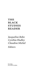 The Black Studies Reader book cover