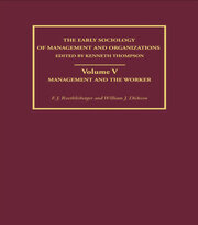 Management and the Worker book cover