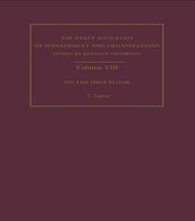 On the Shop Floor: Two Studies of Workshop Organization and Output book cover