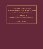 Organization and Management: Selected Papers book cover