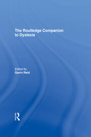 The Routledge Companion to Dyslexia book cover