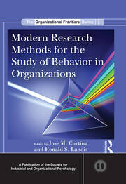 Modern Research Methods for the Study of Behavior in Organizations book cover