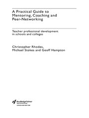 A Practical Guide to Mentoring, Coaching and Peer-networking: Teacher Professional Development in Schools and Colleges book cover