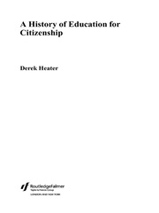 A History of Education for Citizenship book cover