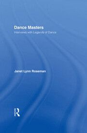 Dance Masters: Interviews with Legends of Dance book cover