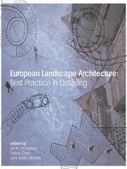 European Landscape Architecture: Best Practice in Detailing book cover
