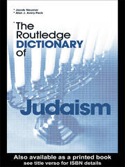 The Routledge Dictionary of Judaism book cover
