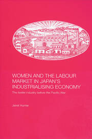 Women and the Labour Market in Japan's Industrialising Economy: The Textile Industry before the Pacific War book cover