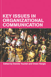 Key Issues in Organizational Communication book cover