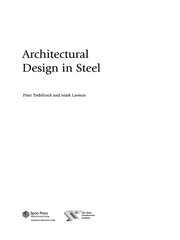 Architectural Design in Steel book cover