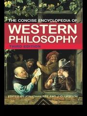 The Concise Encyclopedia of Western Philosophy book cover
