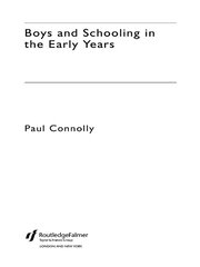 Boys and Schooling in the Early Years book cover