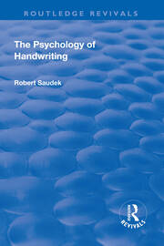 Revival: The Psychology of Handwriting (1925) book cover