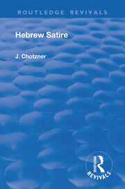 Revival: Hebrew Satire (1911) book cover