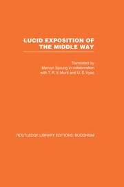 Lucid Exposition of the Middle Way: The Essential Chapters From The Prasannapada of Candrakirti book cover