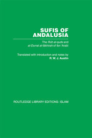 Sufis of Andalucia: The Ruh al-Quds and Al-Durat Fakhirah book cover