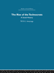 The Rise of the Technocrats: A Social History book cover