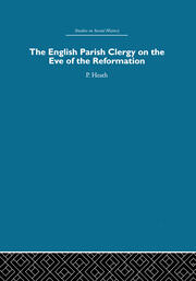 The English Parish Clergy on the Eve of the Reformation book cover