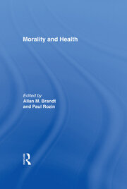 Morality and Health book cover
