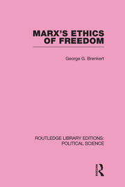Marx's Ethics of Freedom (Routledge Library Editions: Political Science Volume 49) book cover