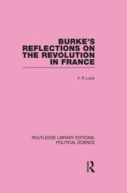 Burke's Reflections on the Revolution in France  (Routledge Library Editions: Political Science Volume 28) book cover