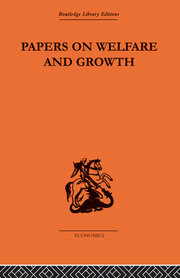 Papers on Welfare and Growth book cover