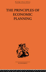 Principles of Economic Planning book cover