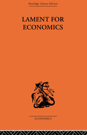 Lament for Economics book cover