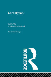 Lord Byron: The Critical Heritage book cover