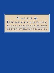 Value and Understanding: Essays for Peter Winch book cover