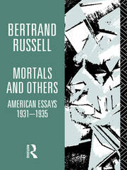 Mortals and Others, Volume I: American Essays 1931-1935 book cover