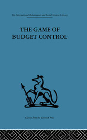 The Game of Budget Control book cover
