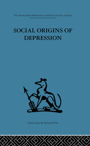 Social Origins of Depression: A study of psychiatric disorder in women book cover