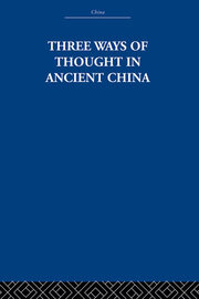 Three Ways of Thought in Ancient China book cover