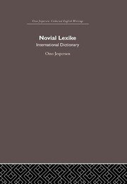Novial Lexike book cover