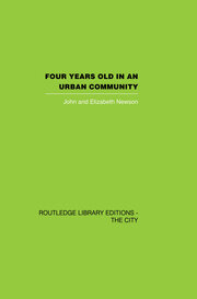 Four years Old in an Urban Community book cover