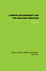 London Government and the Welfare Services book cover
