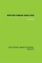 Applied Urban Analysis: A critique and synthesis book cover