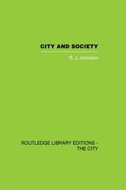 City and Society: An Outline for Urban Geography book cover
