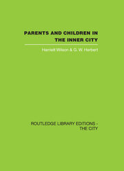 Parents and Children in the Inner City book cover