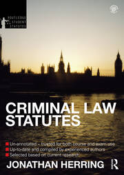 Criminal Law Statutes 2012-2013 book cover