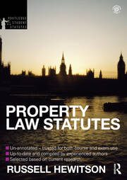 Property Law Statutes 2012-2013 book cover