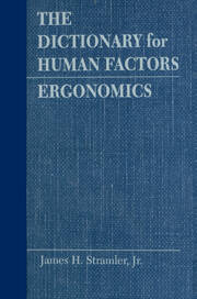 The Dictionary for Human Factors/Ergonomics book cover