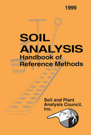 Soil Analysis Handbook of Reference Methods book cover