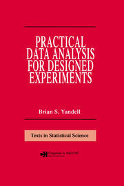 Practical Data Analysis for Designed Experiments book cover