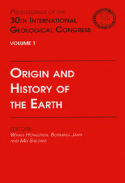 Origin and History of the Earth: Proceedings of the 30th International Geological Congress, Volume 1 book cover