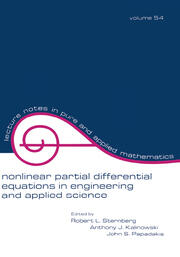 Nonlinear Partial Differential Equations in Engineering and Applied Science book cover