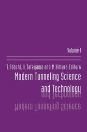 Modern Tunneling Science And Technology: Volume 1 book cover