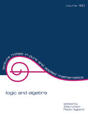 Logic and Algebra book cover